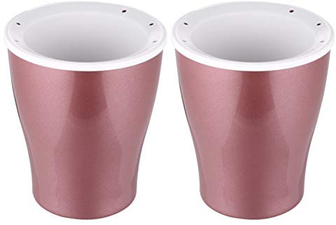 Angoily 2stücke Teiliges Selbstbewässernder Blumentopf Aus Kunststoff Wasser Speichernder Pflanzer Für Sukkulenten Und Zimmerpflanzen Gold Mittlere