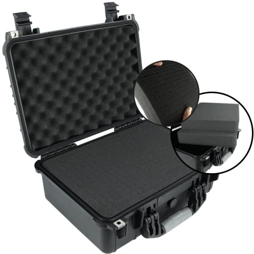 Magnet-Kauf Fotokoffer Mit Schaum Universalkoffer XL 15L Schutzkoffer Mit Schaumstoff Transportkoffer 42 x 33 x 18cm Pistolenkoffer Kunststoff Outdoor Kamerakoffer