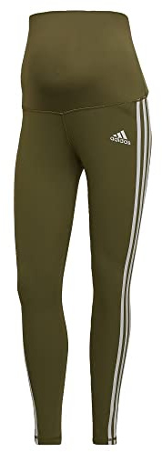 adidas Women's Grow Positivity Training 7/8 Maternity Tights, Focus Olive Medium
