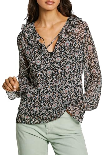 Pepe Jeans Peggy Camicia, Nero (Black), XS Donna