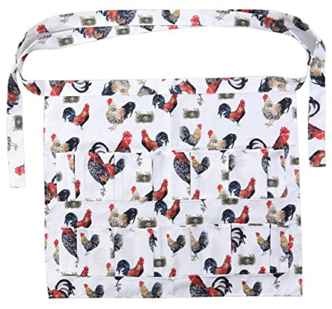 PRETYZOOM Küchenschürze Mit Hahnenmuster – Kollektion – Taschenaufbewahrung – Kochzubehör Für Zuhause – Maschinenwäsche
