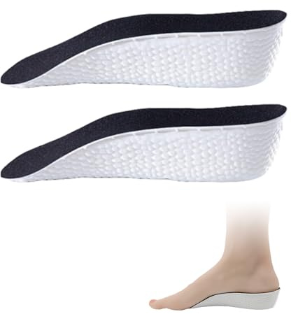 2 sole per scarpa rialzate, altezza scarpa, cuneo, Height Increase Insoles, Orthopedic High Pads, Arch Support Insole
