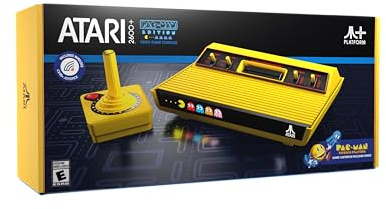 Atari 2600+ PAC-MAN Edition Console, Game & Wireless Joystick