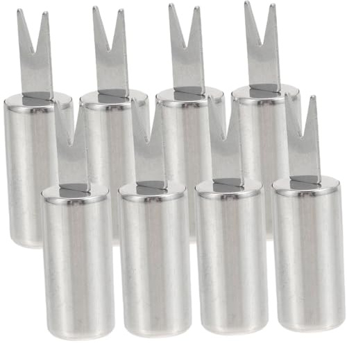 Kisangel 8pièces Lot De Fourchettes Porte-épis Acier Inoxydable Réutilisables Ustensile Cuisine Professionnel Fourchettes Barbecue Portables Pour Maïs Fruits Et Desserts Outil Pratique Et l
