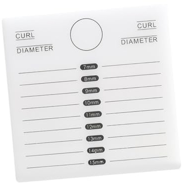 Healifty Plateau Acrylique Blanc pour Extension de Cils Support Grand Format Pratique pour Salon et Usage Professionnel Facilite la Pose Rapide des Faux Cils