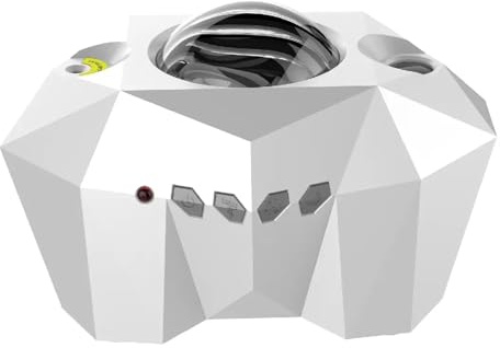 Star Lights Aurora Galaxy Moon-projektor Med Fjärrkontroll Sky Night Lamps Barn Vuxna Present Bluetooth-musikhögtalare Heminredning HöGupplöSt Projektion(White)