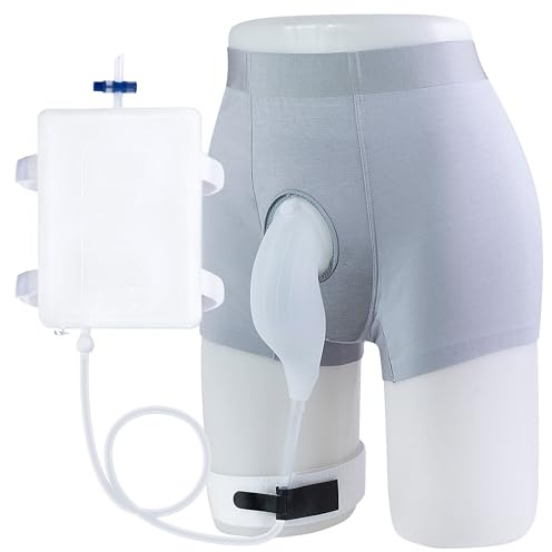 SorealGroup External Catheter for Men with Detachable Silicone Urine Bag 1000mL | Wearable Urine Collector for Men | Home & Daily Use