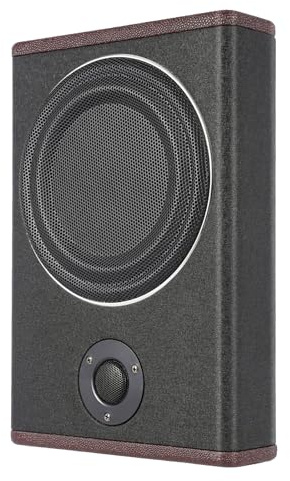 QWMEIYOU 12V Bass Box Aktiv Subwoofer 600W Bilradio Bass Kompakt Högtalare Bil Låg Under Sätes Subwoofer 8 tum Aktiv Bassbox Ultra Tunn Kompakt Bil Audio