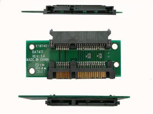 Kalea-INFORMATIQUE Cambiador de género SATA 22 Puntos Macho a 22 Puntos Hembra - Cable de extensión SATA 22