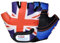 KIDDIMOTO Kinder Fahrradhandschuhe Fingerlose für Jungen und Mädchen/Fahrrad Handschuhe/Bike Kinder Handschuhe - Union Jack Handschuhe - Medium