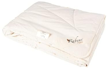 Rabens' organic Alpaka Bettdecke 100% Alpakawolle, Bio Made in Germany - Ganzjahr 155x220cm