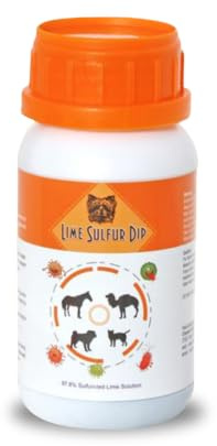 Classic's Lime Sulfur Dip (237 ml) - Extra Strength Formula - Safe Solution for Dog, Cat, Puppy, Kitten, Horse