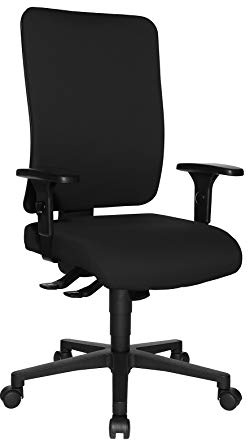 Topstar Open X (P) ergonomischer Bürostuhl, Schreibtischstuhl, Stoffbezug, schwarz | Made in Germany | Ergonomisch | Drehstuhl, Schreibtischstuhl | höhenverstellbar | Geprüfte Sicherheit nach GS-Intertek