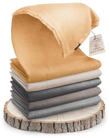 yanopurna Kaschmirdecke – Handgewebte Sofaüberwurf Decke aus 100% Kaschmirwolle – 135 x 270 cm Weiche und gemütliche Braune Kuscheldecke für Couch und Stuhl – Hergestellt in Nepal