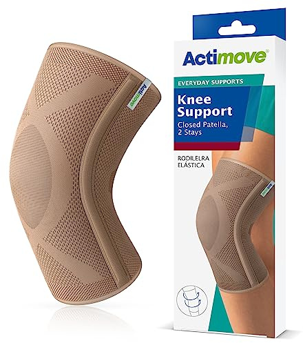 X Large Actimove Everyday Support Rodillera, rótula cerrada con dos estancias, color beige