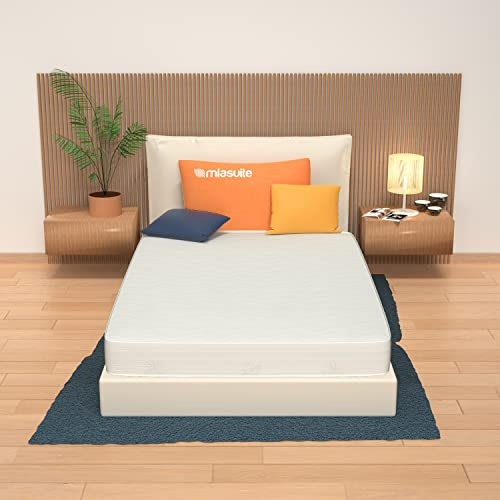 MiaSuite Matratze 120x200 cm, Höhe 21 cm - Einzelbett, aus Waterfoam, Aloe Vera Beschichtung, Unverformbare, Antiallergisch und Milbendicht. Modell: Plus H21