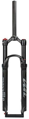 LvTu MXFK-01 Mountainbike Vorderradgabel Federgabel 26 27,5 29 Zoll, Downhill Radfahren MTB Stoßdämpfer Luftgabel - Schwarz (Color : Straight Manual Lockout, Size : 29 inch)