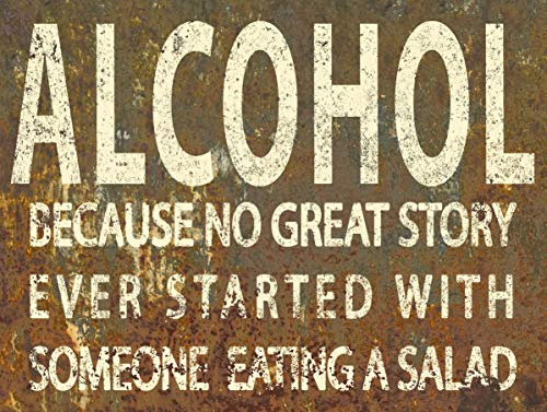 Shawprint RETRO METAL TIN BAR SIGN SHABBY CHIC ALCOHOL FUNNY JOKE RUSTIC (267mm x 200mm (10 x 8))
