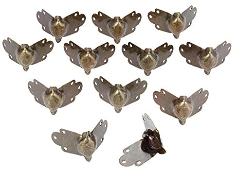 Eckschutz Aus Metall 2Pcs Fall Box Ecken Für Möbel Dekor Eckenschutz Schreibtisch Möbel Hardware Abdeckung Antiker Fuß Eckenschutz