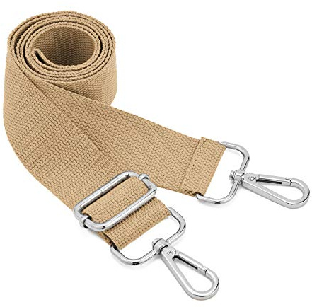 Breite Umhängetaschen Riemen - Verstellbarer Ersatz Gürtel für Tasche, Canvas Handtasche, Messenger Bag - Changeable Langer Riemen für Crossbody Handtasche (Hellbraun)