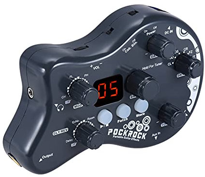 Summina, Gitarre Multieffekt-Prozessor Pedal, 15 Arten von Effekten, 40 Tuning-Funktionen, Drum-Rhythmen Mit Netzadapter.