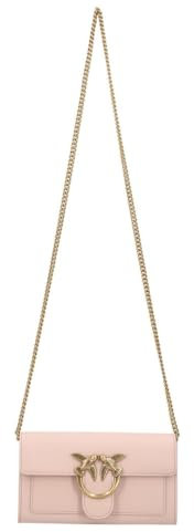 Pinko Love One Wallet C Vitello Seta, Borsa Donna, O81q_cipria-antique Gold, Taglia unica