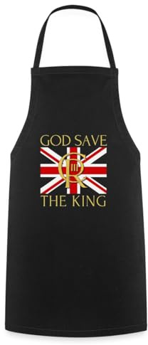 Spreadshirt King Charles III God Save The King Flagge Kochschürze
