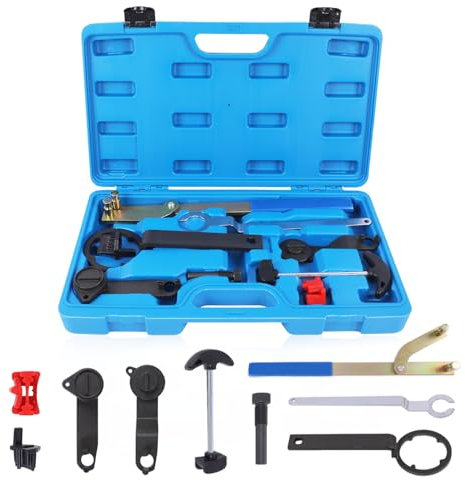 Kit Messa in Fase Motore 9 Pezzi Strumenti della Cinghia Distribuzione Attrezzi Cinghia Dentata Compatibile con Seat Skoda per Volkswagen Golf Jetta con Motore 1.0 1.2 1.4L TSI TFSI EA211