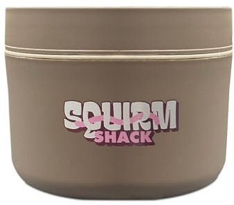 Squirm Shack Insulated Live Bait Storage - Stainless Steel, Compact, Durable, Keeps Bait Fresh and Alive
