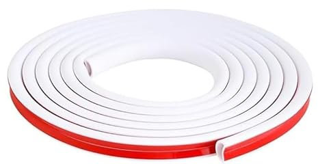 BCENG 3 M Selbstklebeband Kabelkanal Weiß Kabelabdeckung Halbrunde Kabelabdeckung Flexibler KabelbrüCke Cable Hider Aussenbereich kabelkanal selbstklebend für Haus Büro Lager