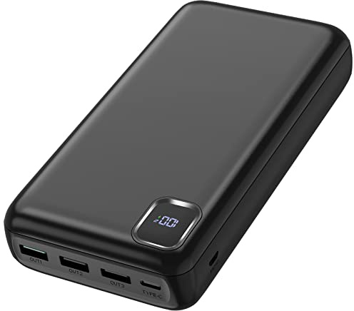 Power Bank 50000mah- Batería Externa Carga rápida 30 W, 4 Salidas y 2 entradas, Batería portátil con Pantalla LED, Cargador portátil Batería Externa iPhone