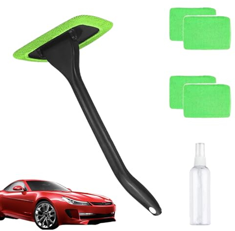 Outil de nettoyage de pare-brise intérieur pour vitres de voiture, essuie-glaces extensibles | Kit de nettoyage de fenêtre de voiture, pare-brise de camion, n