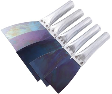 HOUDERCO 5pezzi Spatole Per Stucco Utensili Per Pulizia e Ristrutturazione Per Rimuovere Vernice Parati