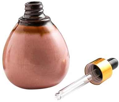 Toyvian Cuentagotas Tapa Espiral Sellada de Cerámica Botella para Aceites Esenciales para Almacenamiento Seguro 95ml y Diseño Rosa y Fácil Uso Diario