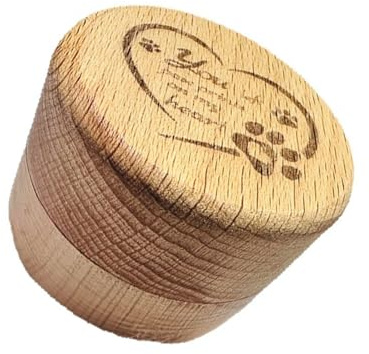 Ksikdeg Boîte à souvenirs en bois pour cendres et fourrures avec mots sculptés naturels pour animaux de compagnie