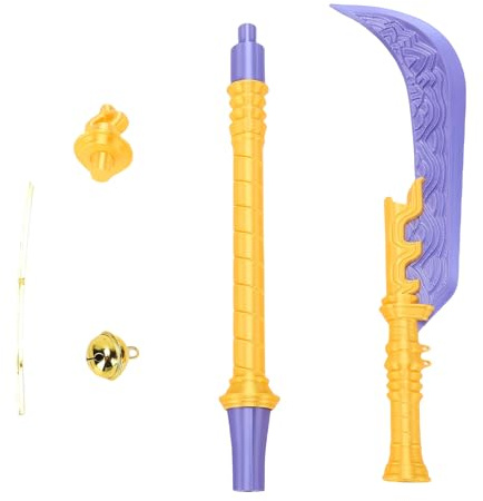 ASHATA Cosplay Warrior Chinese Sword, 3D Printed Cosplay Prop Long Sword 25 Inch, Fantasy Accessory Costume Movie Collectible Anime Replica