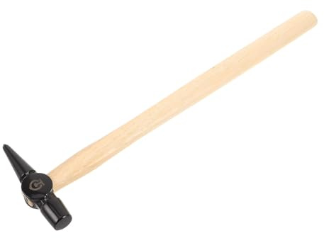 ABOOFAN Martillo de Inspección Ferroviaria de Acero Resistente con Mango de Madera 40 Cm, Martillo Puntiagudo para Mantenimiento y Reparación de Locomotoras, Herramienta Industrial
