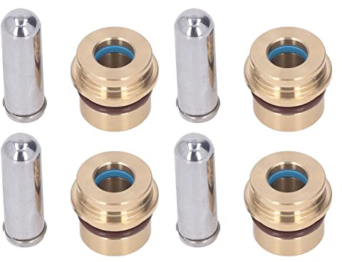 Haofy Pulsante Joystick per Escavatore Ad Alta Durezza, Pulsante Asta di Spinta in Metallo in Acciaio Legato in Ottone per Sany 60, Yuchai 60, Set 4 Pezzi