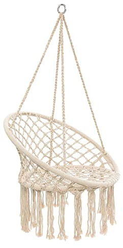 JINGYAN Hammocks Round Hammock Swing Hanging Chair Outdoor Indoor Furniture for Garden Dormitory