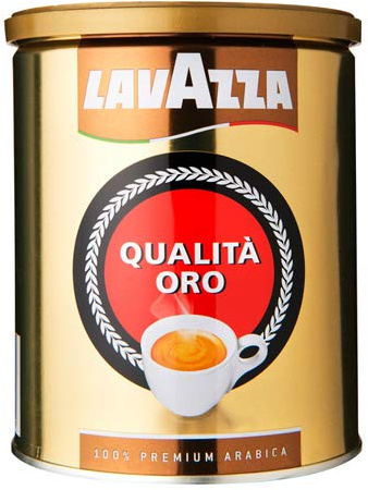 Lavazza Caffè Qualità Oro, Espresso Arabica Tostato, Chicchi di Caffè Macinato, 250 g Pacco