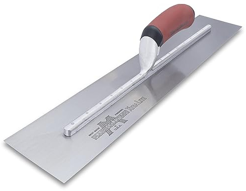 Marshalltown Glättkelle, Gebogener Durasoft Griff, Carbonstahl, Maße: 457x127 mm