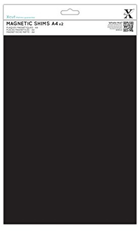 Xcut A4 Magnetic Shim 2 Pack, Adhesive Backed, For Positioning Die When Die-Cutting, Embossing, Craft Accessories, Scrapbooking, Card Making Supplies, A Crafters Companion, For Art & Craft Set