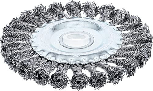 BGS 3986 | Scheibenbürste / Zopfrundbürste | Ø 125 mm | Bohrung 22,2 mm