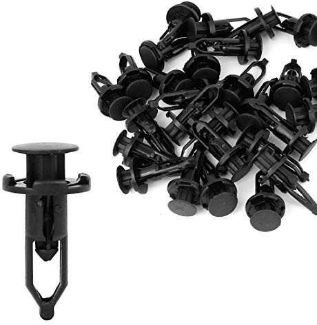 sourcing map Remaches De Guardabarros 30Pcs para Coche 18mm De Expansión | 28mm Cierre, 9mm Agujero, Número OE 52161-02020, Para Autobuses, Camiones, Trenes, Aviones, Ligero, Aislante
