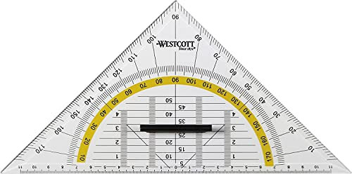WESTCOTT E-10134 BP Set Square 22 cm with Handle