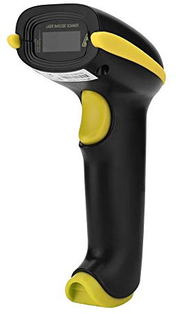 Wireless Barcode-Scanner, Bewinner 2-in-1 2,4 GHz Wireless & USB-Barcode-Scanner YHD-5100 Barcode Reader Kompatibel mit iOS/Android/Windows(Grün)