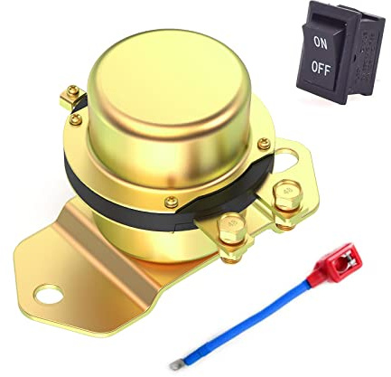 Interruttore pulsante cruscotto batteria auto 12V Scollegare con cavo di collegamento positivo Solenoide elettromagnetico Pulsante di accensione automobile Controllo Master Kill