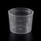 fivekim Lot de 10 gobelets gradués en plastique transparent de 15 ml pour médicaments et expériences en laboratoire