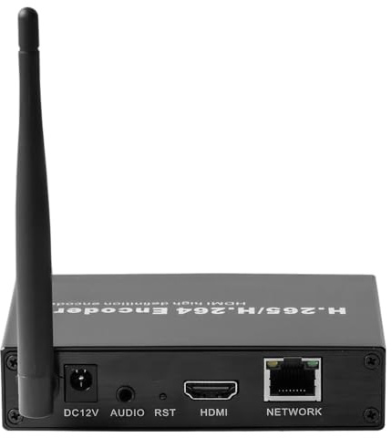 EXVIST H.265 1080P WiFi HDMI Video Encoder W/SD Card Slot Max 128G DDNS HTTP RTMP RTSP TS UDP Compatible with ONV/HK für IPTV Live Streaming auf YouTube Facebook Vimeo usw.