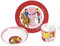 Bibi & Tina - Vajilla infantil (porcelana, 3 piezas), color rojo